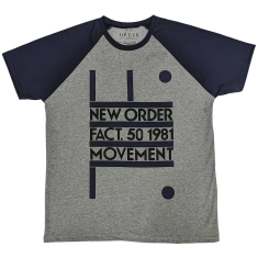 New Order - Movement Uni Grey/Navy Raglan: (2XL)