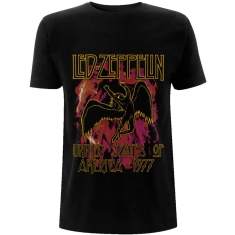 Led Zeppelin - Black Flames Uni Bl   