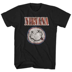 Nirvana - Distressed Logo Uni Bl   