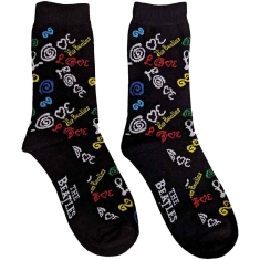 The Beatles - Love Uni Drk Blue Socks (Eu 40-45)
