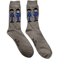 The Beatles - Cartoon Uni Grey Socks (Eu 40-45)