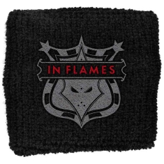 In Flames - Shield Embroidered Wristband Sweat