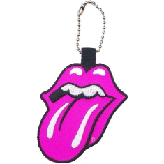 Rolling Stones - Classic Tongue Pink Patch Keychain