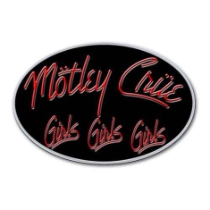 Motley Crue - Girls Girls Girls Logo Pin Badge