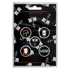 Marilyn Manson - Cross Logo Retail Packed Button Badge
