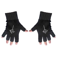 Ghost - Cross Fingerless Gloves