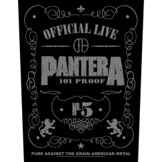 Pantera - 101% Proof Back Patch