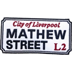 Rock Off - Mathew Street Liverpool Sign Woven Patch