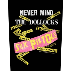 Sex Pistols - Never Mind Album Tracks Black Back Patch