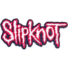 Slipknot - Cut-Out Logo Red Border Woven Patch