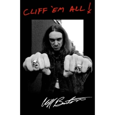 Metallica - Cliff 'Em All Textile Poster