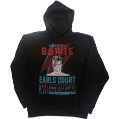 David Bowie - Earls Court '73 Uni Bl Eco Hood:  S