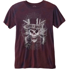 Guns N Roses - Faded Skull Bo Uni Navy/Red    S