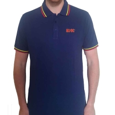 Ac/Dc - Classic Logo Uni Navy Piké: 