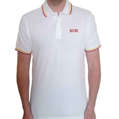 Ac/Dc - Classic Logo Uni Wht Piké: 