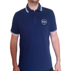 The Beatles - Drum Logo Uni Navy Piké: 