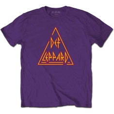 Def Leppard - Classic Triangle Logo Uni Purp 