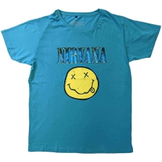 Nirvana - Xerox Happy Face Blue Uni Turq