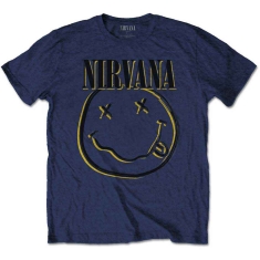 Nirvana - Nirvana Inverse Happy Face Boys Navy  13