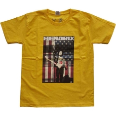 Jimi Hendrix - Peace Flag Boys T-Shirt Yell