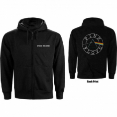 Pink Floyd - Circle Logo Backprint Bl Zip Hoodie