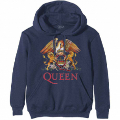 Queen - Classic Crest Navy Hoodie