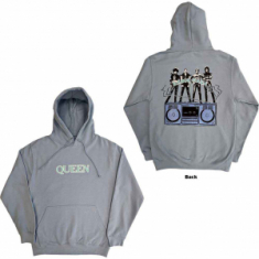 Queen - Radio Ga Ga Back Lht Blue Hoodie 