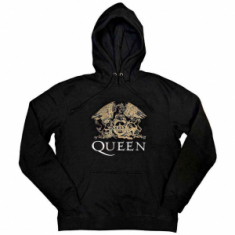 Queen - Crest Uni Bl Hoodie