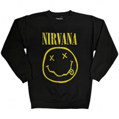 Nirvana - Yellow Happy Face Bl Sweatshirt 