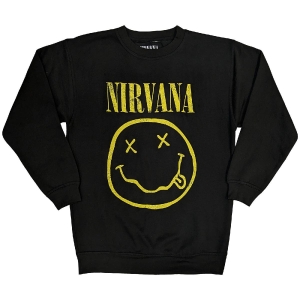Nirvana - Yellow Happy Face Bl Sweatshirt 