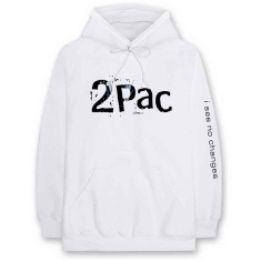 Tupac - I See No Changes Uni Wht Hoodie 