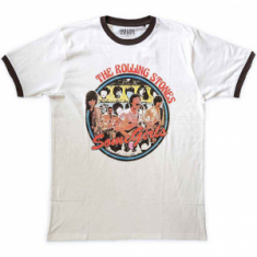 Rolling Stones - Some Girls Circle Ringer Wht T-Shirt  (M)