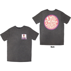 Willy Wonka Movie - Logo Emblem Stone Wash Uni Char T-Shirt