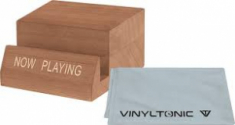 Vinyl Tonic - Now Playing Stand + Microfibre Cloth