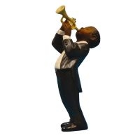 Jazzfigur - Trumpet (Höjd Ca 12Cm)