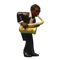 Jazzfigur - Bas Saxofon (Höjd Ca 12Cm)