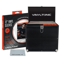 Vinyl Tonic - Black Lp Case (With Cloth & 10Pk Outer Sleeves)