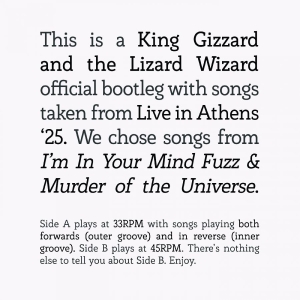 King Gizzard And The Lizard Wizard - Songs From I'm In Your Mind Fuzz &