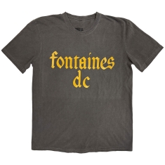 Fontaines D.C. - Gothic Logo Stone Wash Uni Char T-Shirt