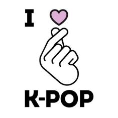 K-Pop - I Love K-Pop Postcard Print A6