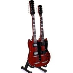 Led Zeppelin - Minigitarr Jimmy Page (Höjd Ca 25Cm