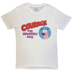Courage The Cowardly Dog - Logo Uni Wht T-Shirt