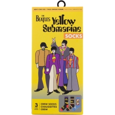 The Beatles - Yellow Sub Gift Box Uni 3-Pack Socks
