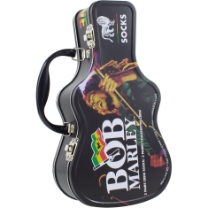 Bob Marley - Logos Guitar Tin Uni 3-Pack Socks