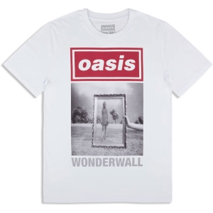 Oasis - Wonderwall Single Cover Wht T-Shirt