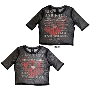Offspring - Rise & Fall Lady Bl Mesh Crop T-Shirt