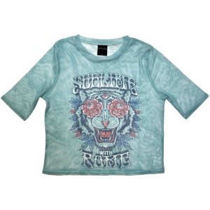 Sublime - With Rome Lady Lht Blue Mesh Crop T-Shirt