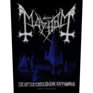 Mayhem - Back Patch: De Mysteriis Dom Sathanas
