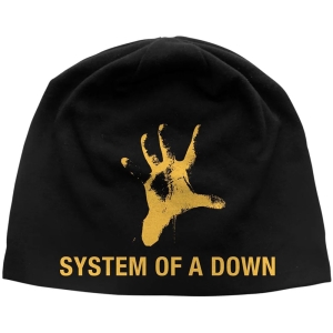 System Of A Down - Unisex Beanie Hat: Hand Jd Print (Black)