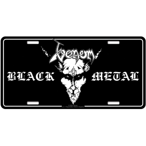 Venom - Number Plate: Black Metal